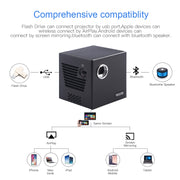 Proiettore HD portatile DLP C80 Proiettore con schermo gigante da 120 pollici Blu-ray 4K, Android 7.1.2, 2 GB + 16 GB, EU Plug, US Plug, UK Plug, AU Plug