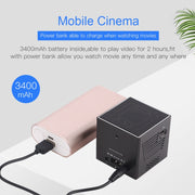 Proiettore HD portatile DLP C80 Proiettore con schermo gigante da 120 pollici Blu-ray 4K, Android 7.1.2, 2 GB + 16 GB, EU Plug, US Plug, UK Plug, AU Plug