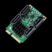 Scheda controller Marvel 88SE9215 Mini PCI Express SATA III 6G a 4 porte