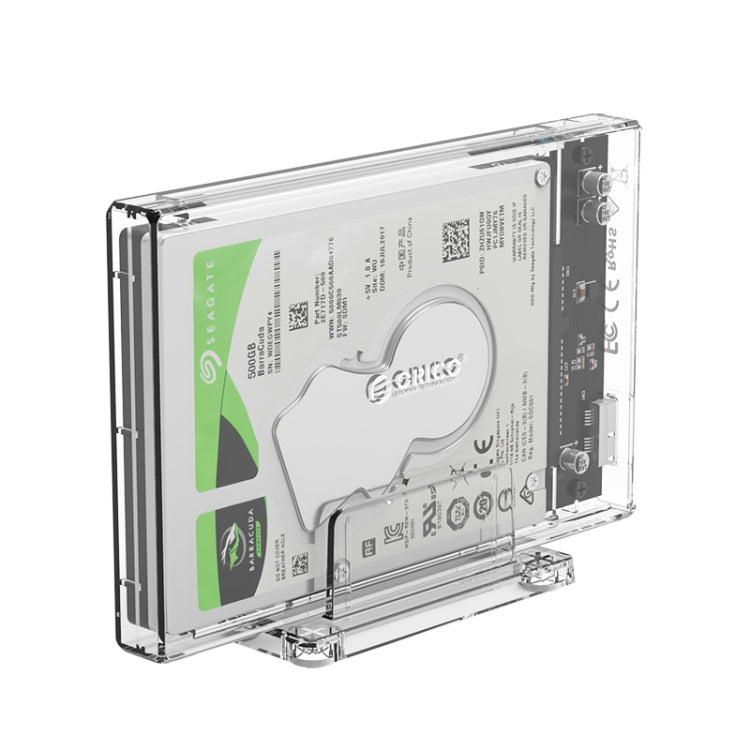 Custodia per disco rigido USB 3.0 trasparente da 2,5 pollici ORICO 2159U3 con supporto, 2159U3