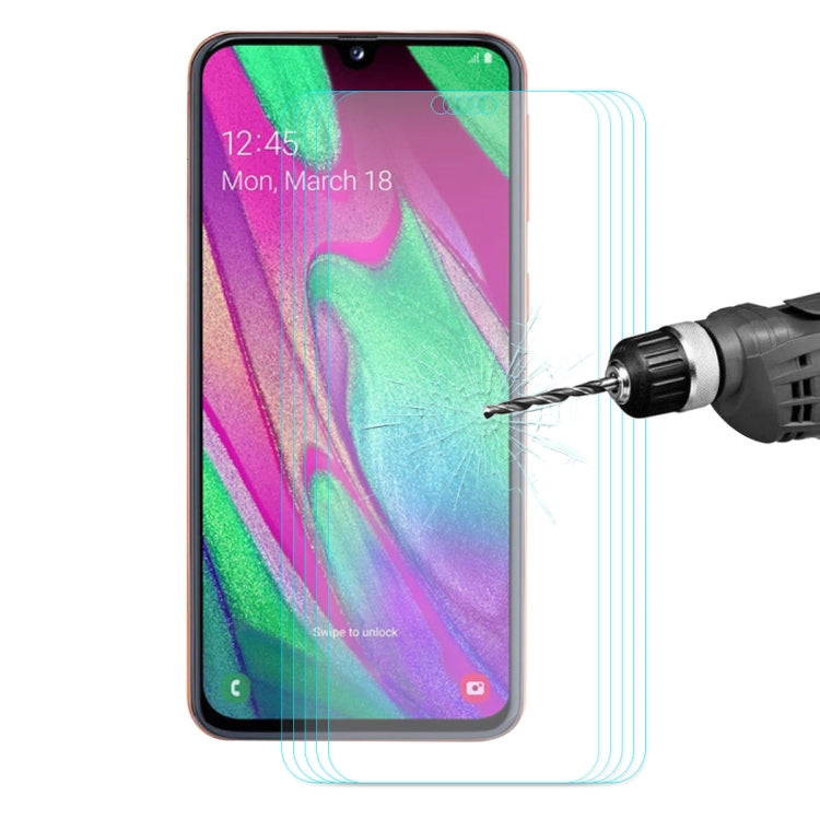 Set 5 pellicole vetro temperato per Samsung Galaxy A40 0.26mm 9H