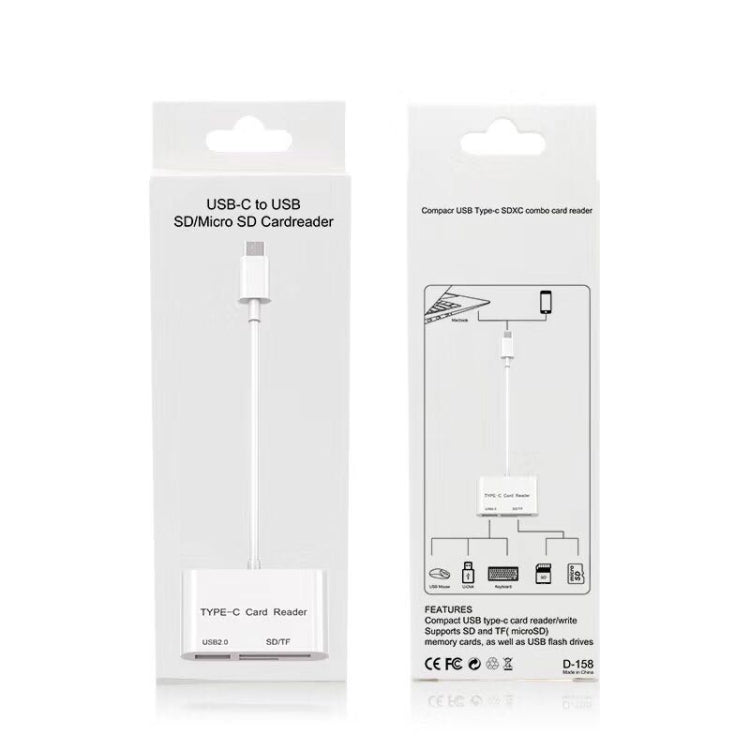 Lettore di schede da USB-C a USB SD/Micro SD