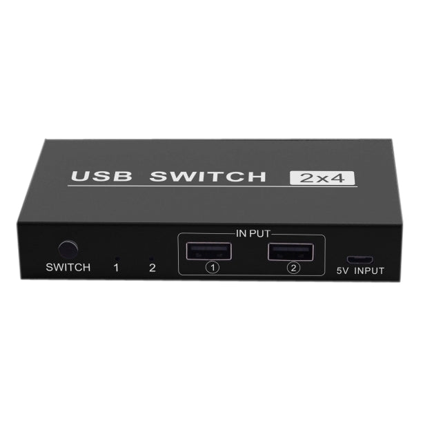 Switch USB 2x4 PC a 2 porte che condividono 4 dispositivi per stampante, tastiera, mouse, monitor, 2x4 USB Switc