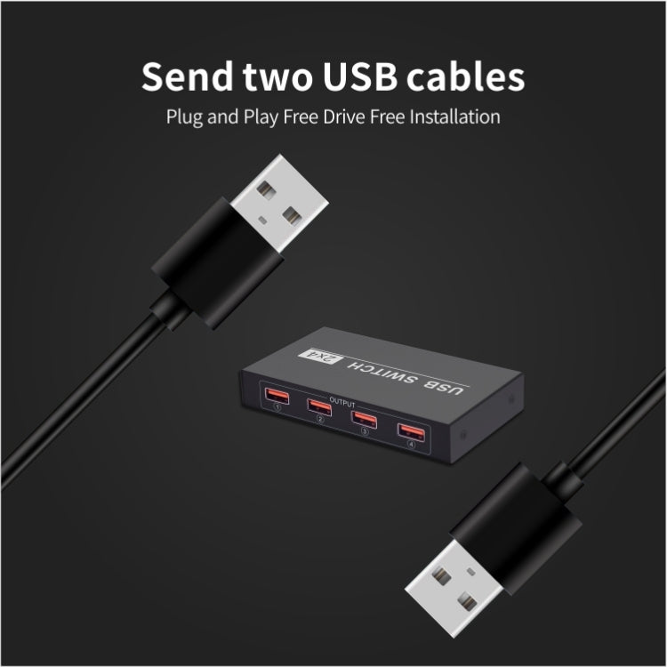 Switch USB 2x4 PC a 2 porte che condividono 4 dispositivi per stampante, tastiera, mouse, monitor, 2x4 USB Switc