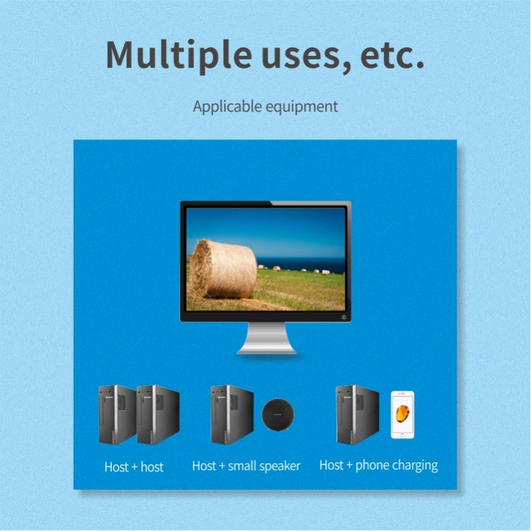 Switch USB 2x4 PC a 2 porte che condividono 4 dispositivi per stampante, tastiera, mouse, monitor, 2x4 USB Switc
