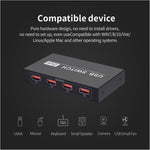 Switch USB 2x4 PC a 2 porte che condividono 4 dispositivi per stampante, tastiera, mouse, monitor, 2x4 USB Switc
