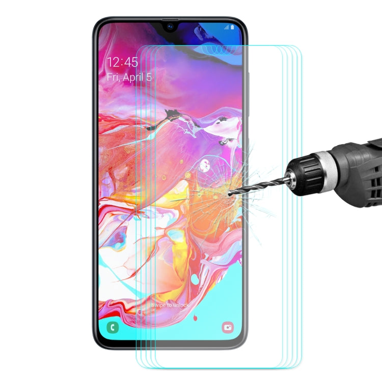 Pellicola vetro temperato Samsung Galaxy A70 5 pezzi