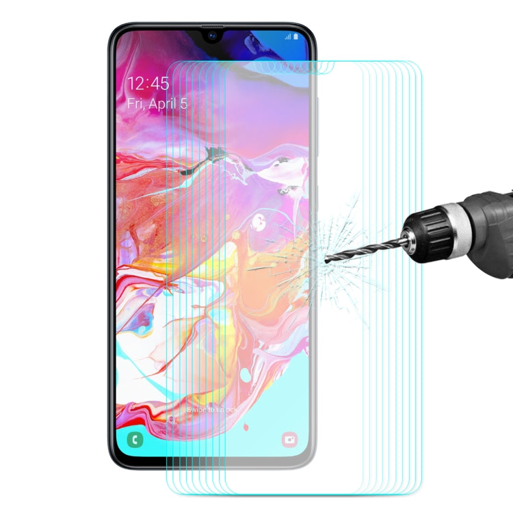Pellicola vetro temperato Samsung Galaxy A70 10 pezzi