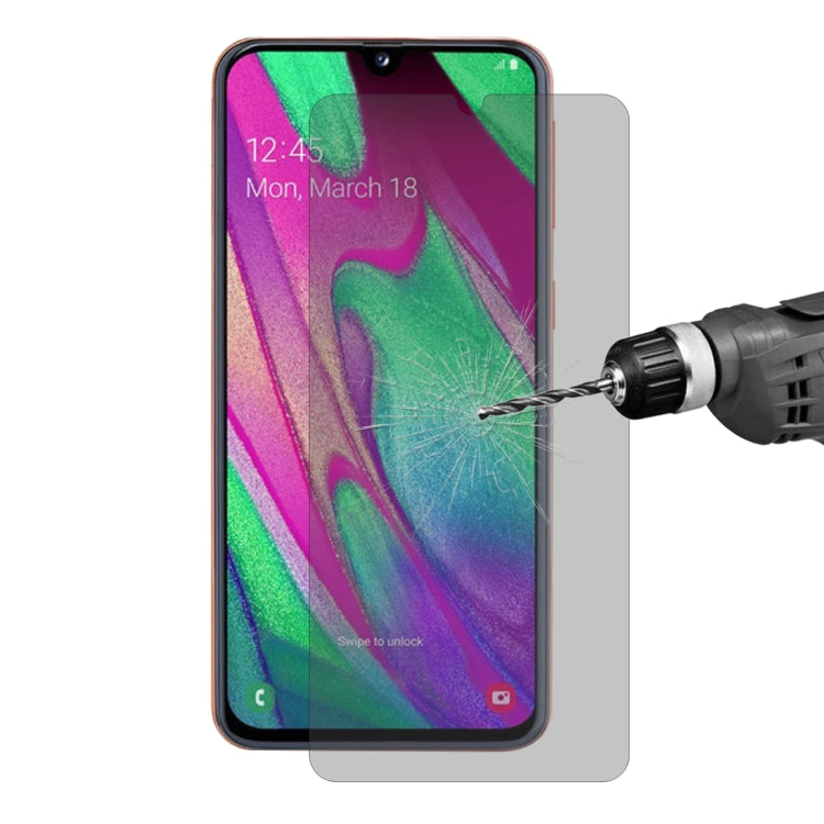 Pellicola vetro temperato privacy per Samsung Galaxy A40