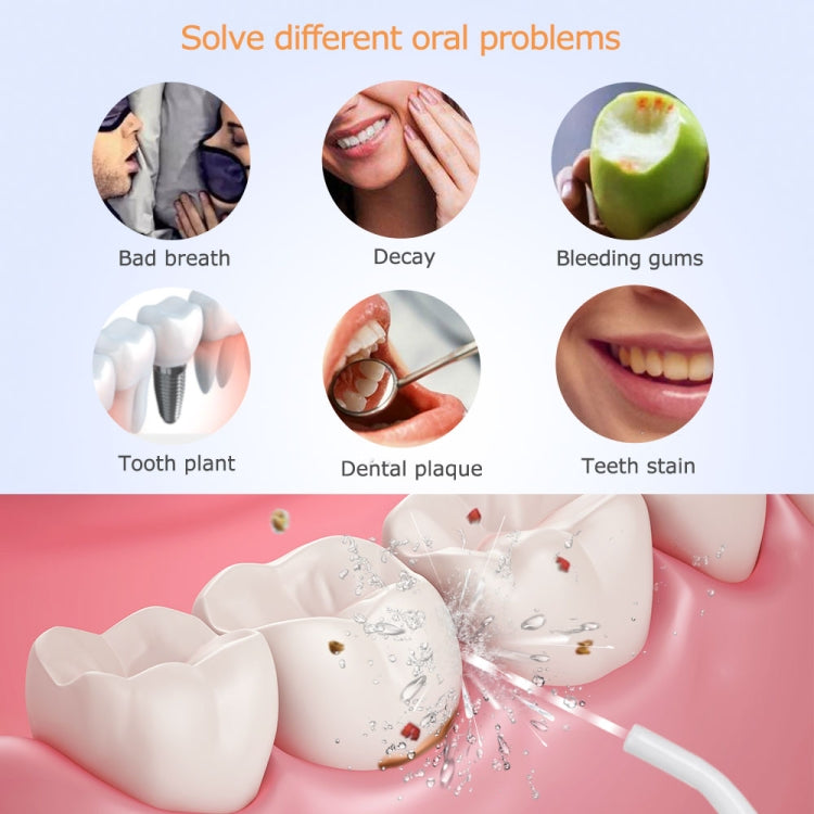 Mornwell D52 Idropulsore ricaricabile tramite USB Irrigatore orale impermeabile IPX7, D52