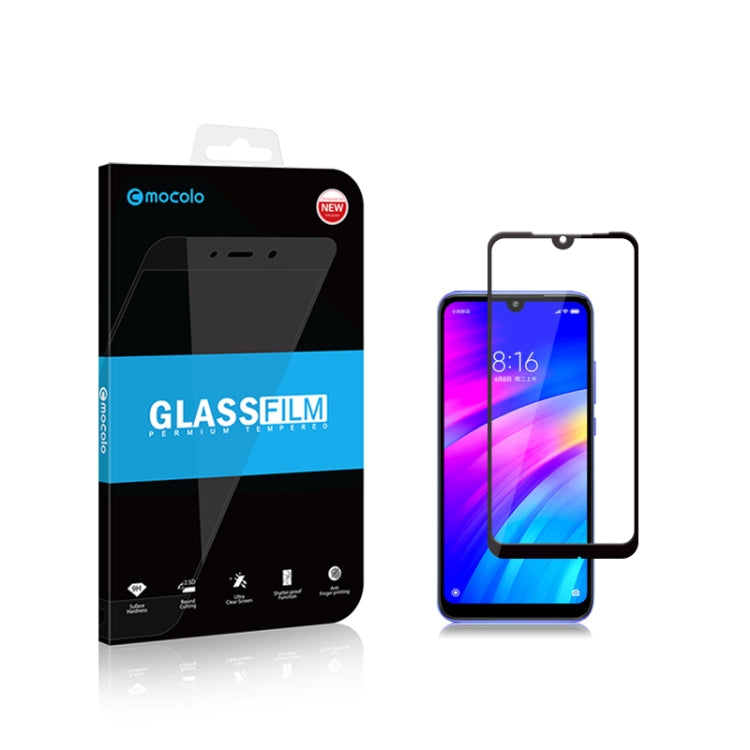 2Pcs mocolo 0.33mm 9H 2.5D Pellicola in vetro temperato con stampa di seta, Redmi 7, Xiaomi Mi9 se, Xiaomi Pocophone F1, Xiaomi Mi 9, Redmi Note 6 Pro, Redmi 6 Pro, Redmi Note6, Redmi 6, Xiaomi Mi 8, Redmi Note7