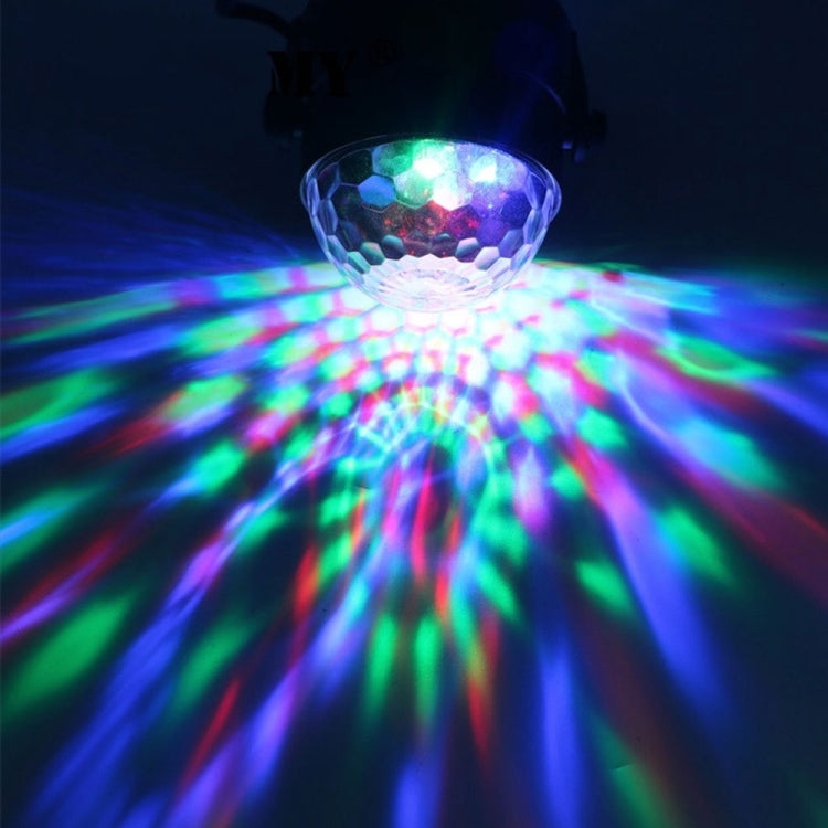 YouOKLight YK2278 3W Attivato dal suono DJ Illuminazione per feste RBG Lampada stroboscopica a sfera da discoteca Luce par da palco con 7 modalità, senza telecomando