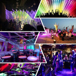 YouOKLight YK2278 3W Attivato dal suono DJ Illuminazione per feste RBG Lampada stroboscopica a sfera da discoteca Luce par da palco con 7 modalità, senza telecomando