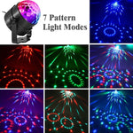 YouOKLight YK2278 3W Attivato dal suono DJ Illuminazione per feste RBG Lampada stroboscopica a sfera da discoteca Luce par da palco con 7 modalità, senza telecomando