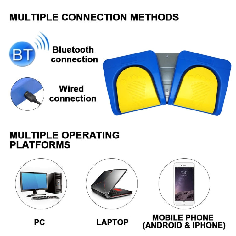 Pedale USB senza fili Bluetooth