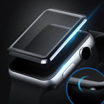 2 pezzi mocolo 0,33 mm 9H 3D Pellicola in vetro temperato con bordo arrotondato, Apple Watch Series 3 38mm, Apple Watch Series 3 40mm, Apple Watch Series 4 42mm, Apple Watch Series 4 44mm