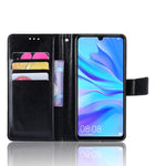 Custodia in pelle Flip orizzontale retrò Crazy Horse per Huawei Enjoy 9s (P Smart+ 2019), con supporto e slot per schede e cornice per foto