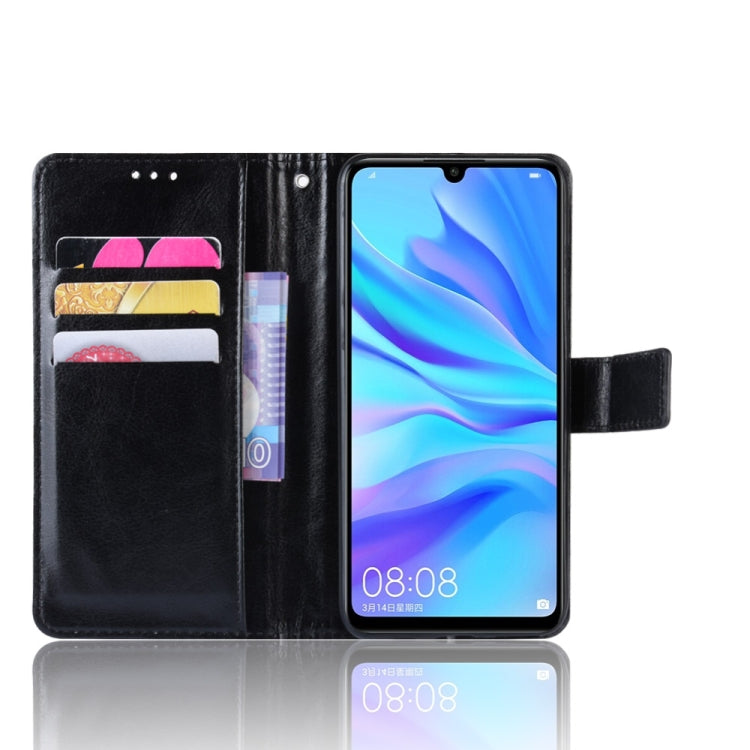 Custodia in pelle Flip orizzontale retrò Crazy Horse per Huawei Enjoy 9s (P Smart+ 2019), con supporto e slot per schede e cornice per foto