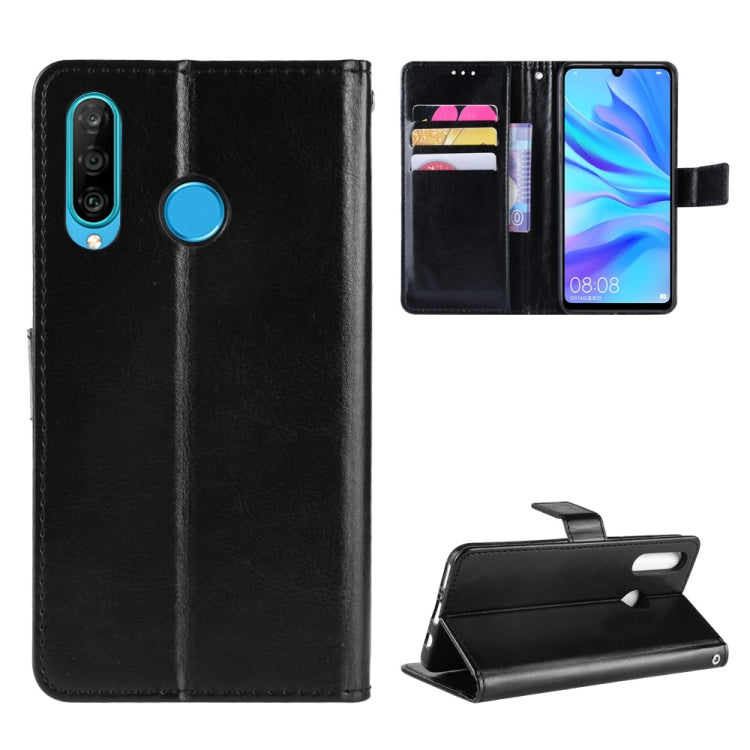 Custodia in pelle Flip orizzontale retrò Crazy Horse per Huawei Enjoy 9s (P Smart+ 2019), con supporto e slot per schede e cornice per foto