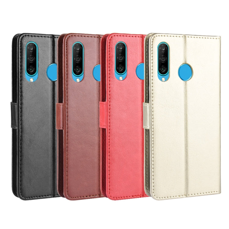 Custodia in pelle Flip orizzontale retrò Crazy Horse per Huawei Enjoy 9s (P Smart+ 2019), con supporto e slot per schede e cornice per foto