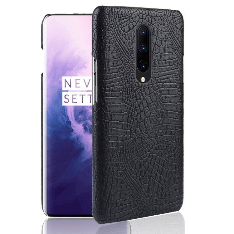 Custodia PC + PU antiurto in coccodrillo per OnePlus 7 Pro