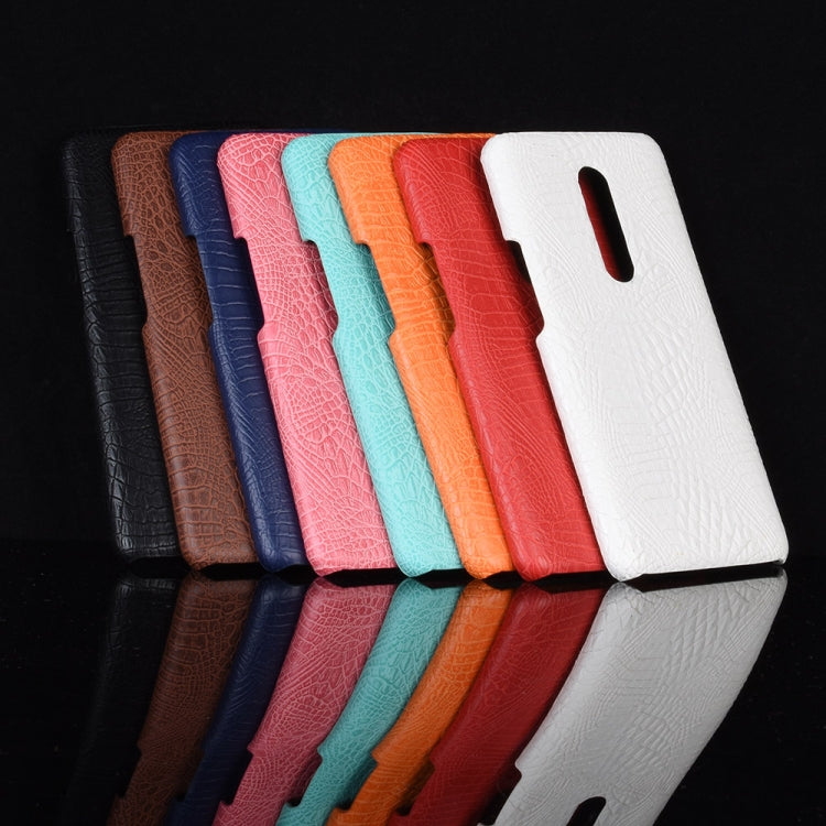 Custodia PC + PU antiurto in coccodrillo per OnePlus 7 Pro