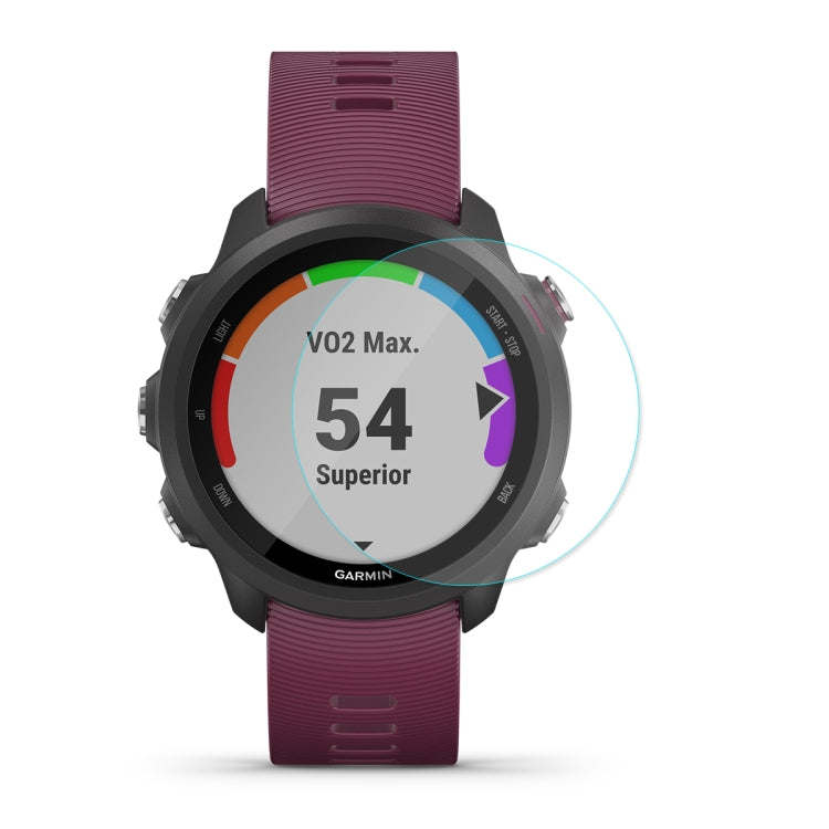 ENKAY Hat-Prince 0.2mm 9H 2.15D Pellicola in vetro temperato con bordo curvo per Garmin Forerunner 245M