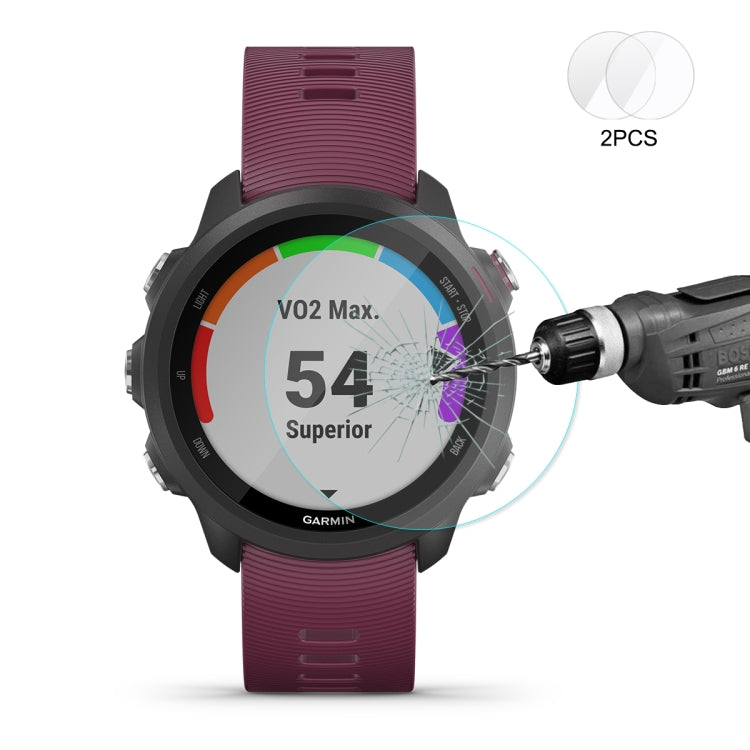 Pellicola vetro temperato per Garmin Forerunner 245M 2 pezzi