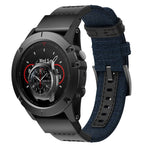 Cinturino per cinturino da polso in tela e pelle per Garmin Fenix5x Plus Fenix3, cinturino da polso Dimensioni: 150 + 110 mm