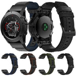 Cinturino per cinturino da polso in tela e pelle per Garmin Fenix5x Plus Fenix3, cinturino da polso Dimensioni: 150 + 110 mm