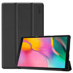 ENKAY Pelle PU di alta qualità + custodia inferiore in plastica con supporto a tre pieghe per Samsung Galaxy Tab A 10.1 (2019) T510 / T515, For Galaxy Tab A 10.1 (2019) T510, For Galaxy Tab A 10.1 (2019) T510 / T515                                     ...