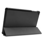 ENKAY Pelle PU di alta qualità + custodia inferiore in plastica con supporto a tre pieghe per Samsung Galaxy Tab A 10.1 (2019) T510 / T515, For Galaxy Tab A 10.1 (2019) T510, For Galaxy Tab A 10.1 (2019) T510 / T515                                     ...