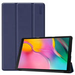ENKAY Pelle PU di alta qualità + custodia inferiore in plastica con supporto a tre pieghe per Samsung Galaxy Tab A 10.1 (2019) T510 / T515, For Galaxy Tab A 10.1 (2019) T510, For Galaxy Tab A 10.1 (2019) T510 / T515                                     ...