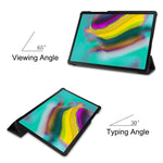 ENKAY Custodia intelligente in pelle PU di alta qualità + fondo in plastica con supporto a tre pieghe per Samsung Galaxy Tab S5e 10.5 T720 / T725, For Galaxy Tab S5e