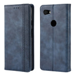 Custodia in pelle a vibrazione orizzontale con struttura retrò Crazy Horse con fibbia magnetica per Google Pixel 3a, con supporto e slot per schede e cornice per foto, For Google Pixel 3a