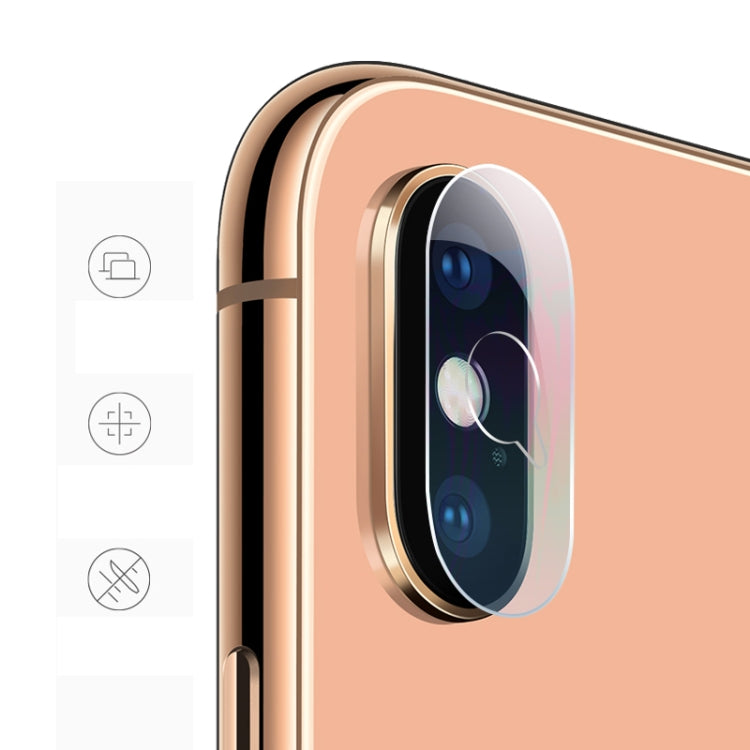 2 pz mocolo 0.15mm 9H 2.5D Bordo Tondo Obiettivo Fotocamera Posteriore Pellicola In Vetro Temperato, for iphone xs / x, for iphone xr, for iphone xs max, for iphone 8plus / 7plus, for iphone 8 / 7