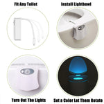 YouOKLight Luce notturna per WC attivata dal movimento, Luce per WC a LED per Bagno