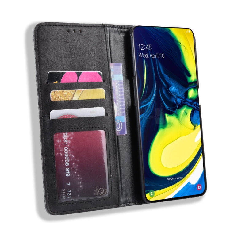 Custodia portafoglio in pelle per Samsung Galaxy A80