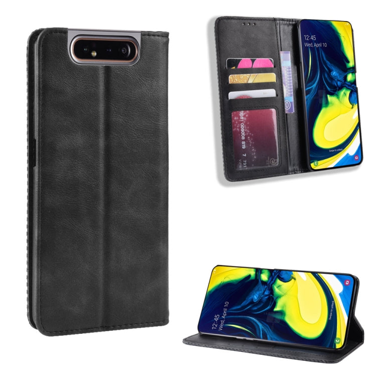 Custodia portafoglio in pelle per Samsung Galaxy A80