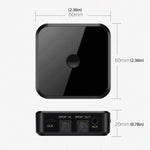Bluetooth 5.0 Fibra Ottica Ricevitore Bluetooth CSR8670 Trasmettitore Bluetooth 2 in 1 Supporta APTX, black