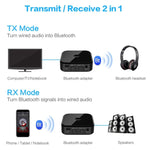 Bluetooth 5.0 Fibra Ottica Ricevitore Bluetooth CSR8670 Trasmettitore Bluetooth 2 in 1 Supporta APTX, black