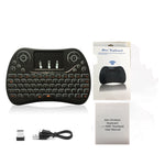 Mini tastiera wireless I8 Max da 2,4 GHz con touchpad ricaricabile Fly Air Mouse Smart Game retroilluminato a 7 colori