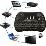 Mini tastiera wireless I8 Max da 2,4 GHz con touchpad ricaricabile Fly Air Mouse Smart Game retroilluminato a 7 colori