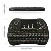 Mini tastiera wireless I8 Max da 2,4 GHz con touchpad ricaricabile Fly Air Mouse Smart Game retroilluminato a 7 colori