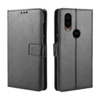 Custodia in pelle flip orizzontale retrò Crazy Horse Texture per Motorola One Vision, con supporto, slot per schede e cornice per foto, For MOTO One Vision