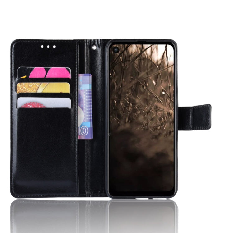 Custodia in pelle flip orizzontale retrò Crazy Horse Texture per Motorola One Vision, con supporto, slot per schede e cornice per foto, For MOTO One Vision