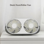 Mini ventilatore USB da tavolo doppia foglia 13cm