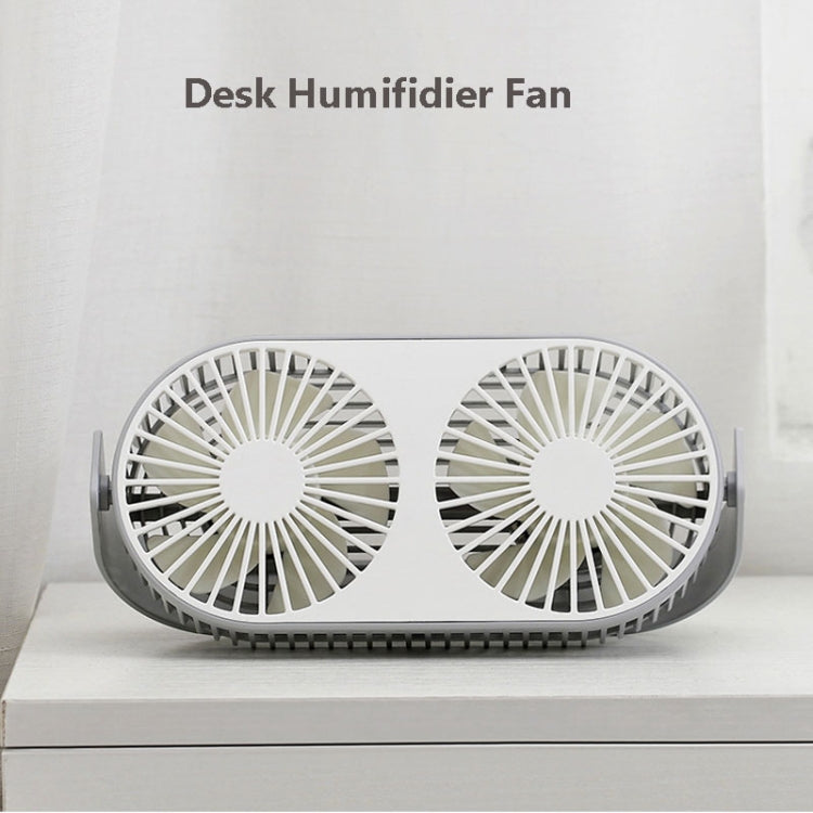 Mini ventilatore USB da tavolo doppia foglia 13cm