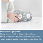 Mini ventilatore USB da tavolo doppia foglia 13cm