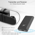 Adattatore Bluetooth B10S 5.0 Trasmettitore Ricevitore Bluetooth Adattatore Bluetooth 2 in 1, black